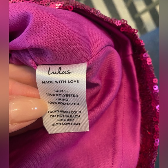 Hilaria Fuchsia Sequin Bodycon Mini Dress by
Lulus - Picture 5 of 6